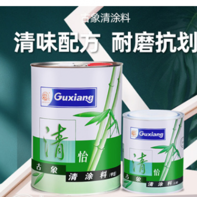 古象清怡清水685清涂料 聚氨脂透明亮光清漆耐磨金屬茶盤防水漆