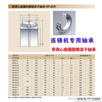 NSK連鑄機專用軸承 AR130-31E1PS8軸承 AR120-30E1PS8軸承 連鑄設備軸承